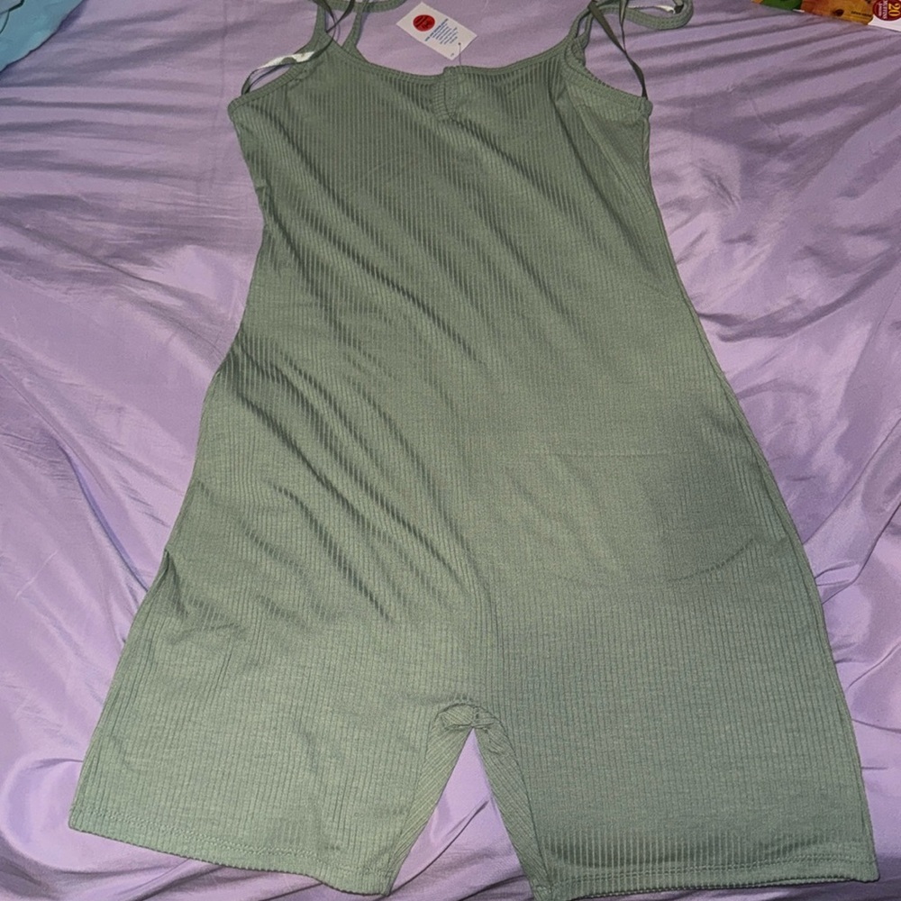 Brand new green romper - size L
